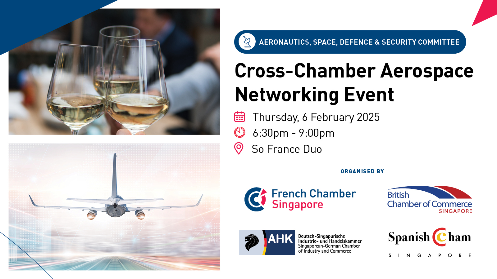 Cross Chamber Aerospace Networking Event on Thursday 6 February 2025.