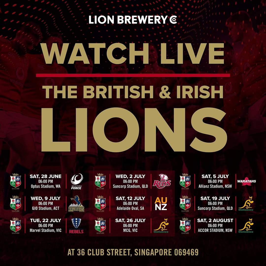 Watch the British and Irish Lions live at the Lion Brewery