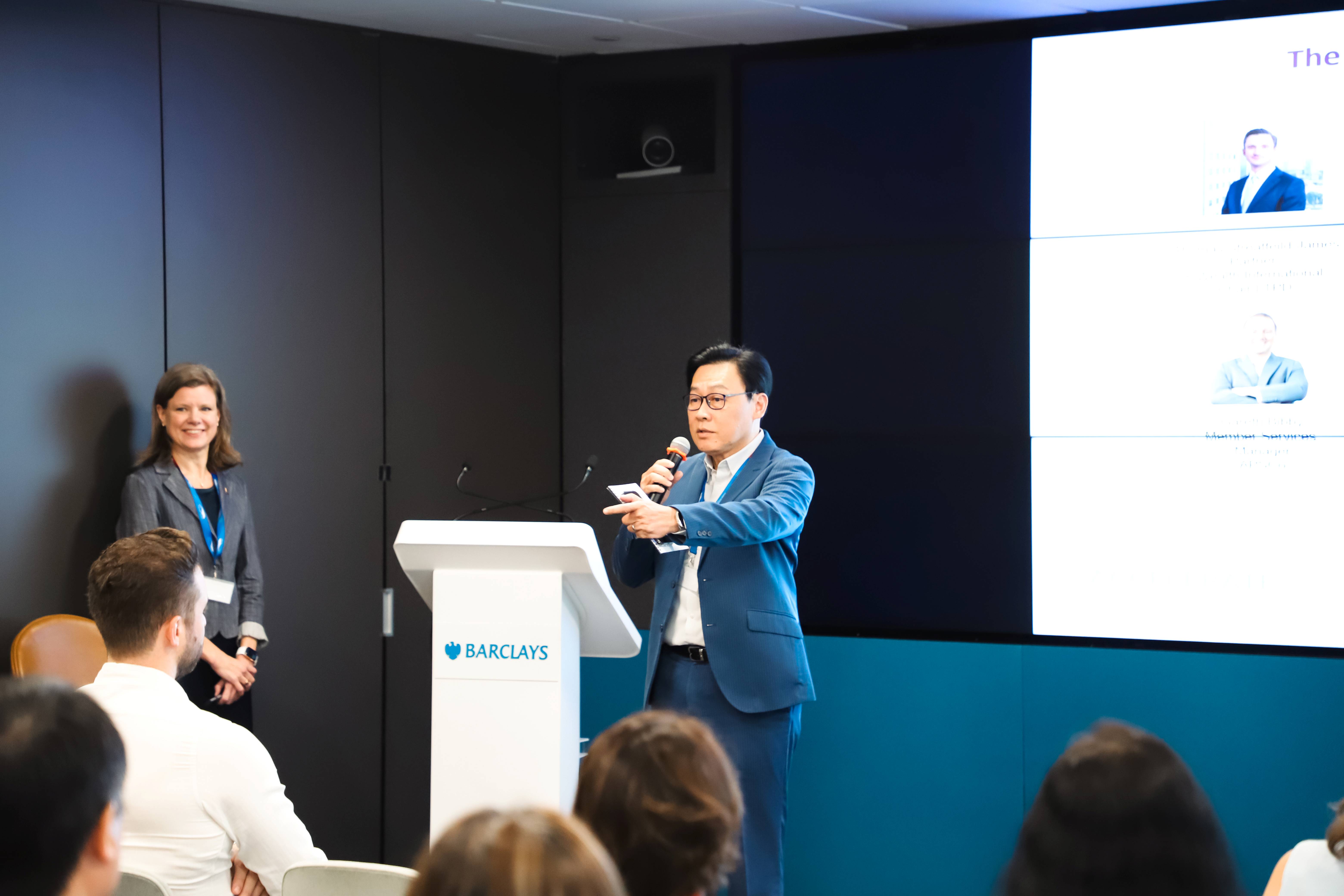 BritCham Board member and Learning, Talent and Development Committee Co-Chair Michael Yap co-opening the inaugural BritCham Accelerate programme session (Barclays, Singapore, 16 September 2025)