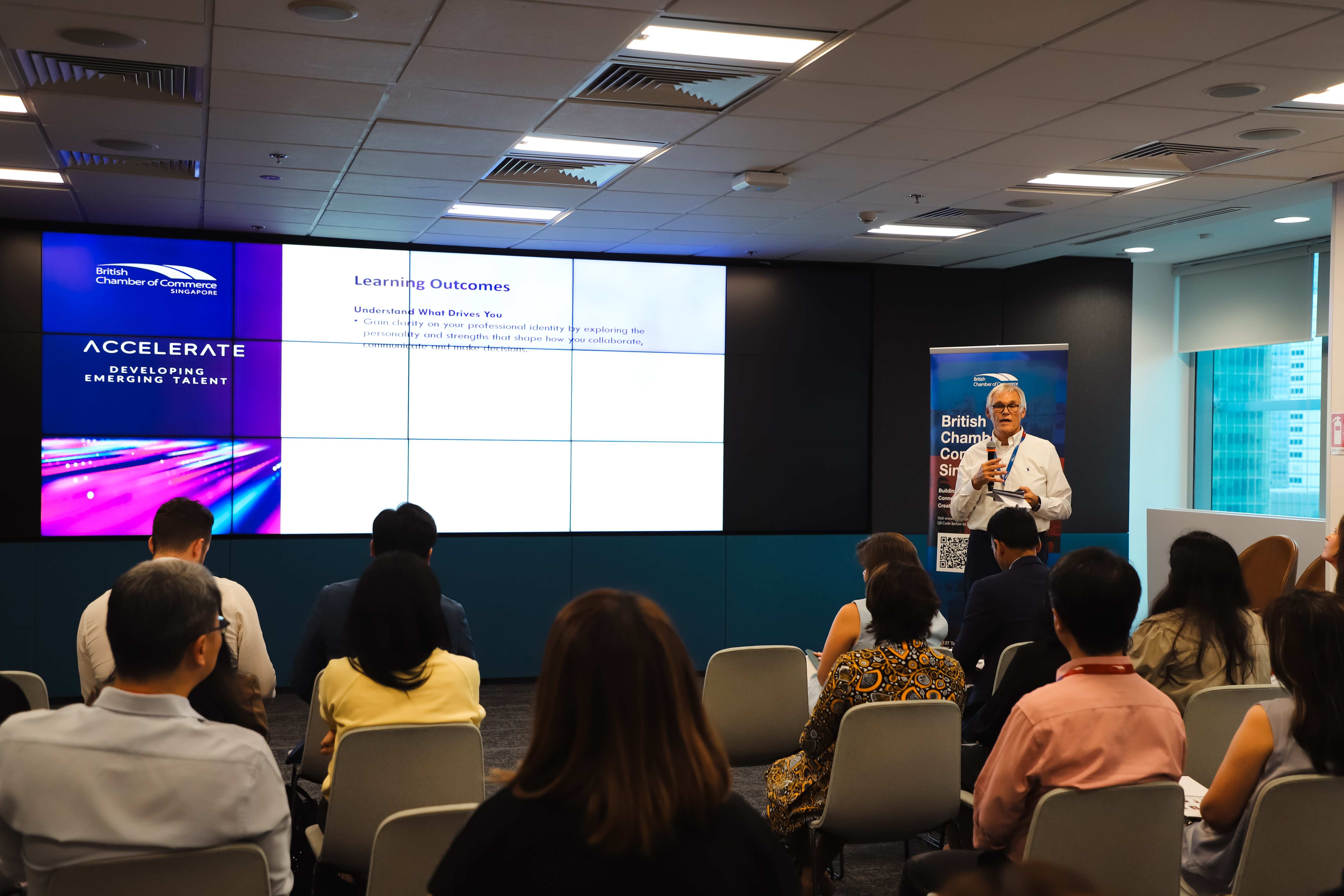 LTD committee member Don Rapley co-leading the inaugural BritCham Accelerate session
