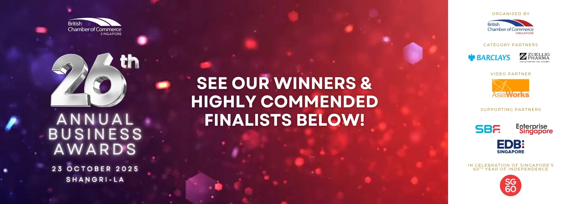 26th Annual Business Awards - Check out our winners below