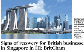 BritCham in the Press: Signs of recovery from British businesses in Singapore in H1